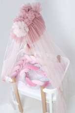 Захист (бампер)-коса Veres Pink Grey 120х15 см